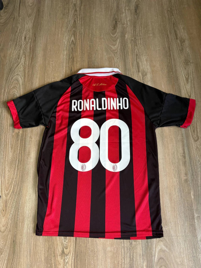 Casaca Retro Milan Chomba 2009 Ronaldinho 80