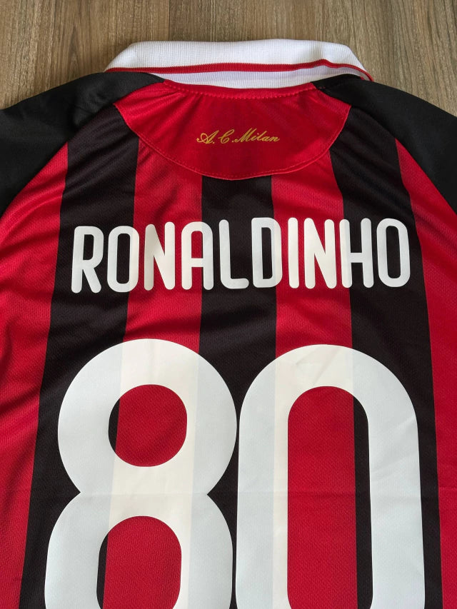 Casaca Retro Milan Chomba 2009 Ronaldinho 80