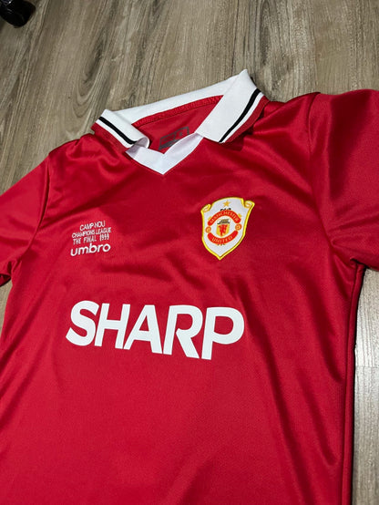 Casaca Retro Manchester United 1999 Ganador de Champions Beckham 7
