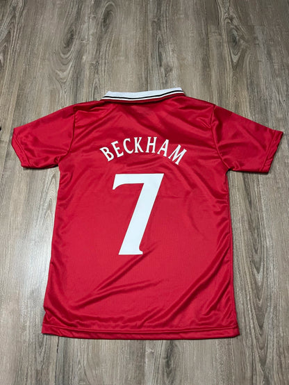 Casaca Retro Manchester United 1999 Ganador de Champions Beckham 7